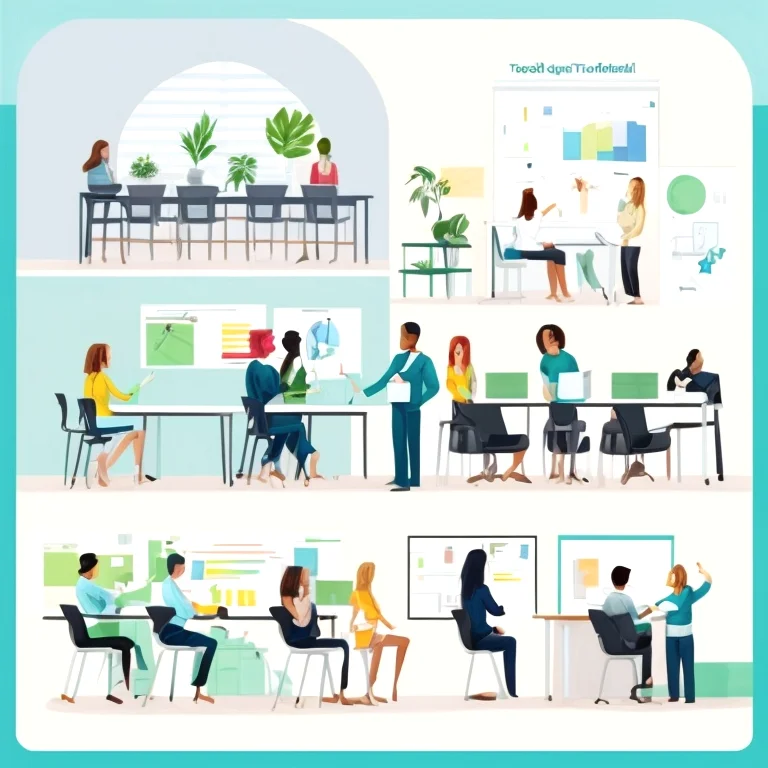 Group of diverse individuals engaged in mindset training